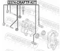 FEBEST Vodic ep brzdovho tmenu FBS 2374-CRAFTF-KIT, 2374-CRAFTF-KIT