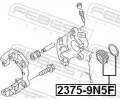 FEBEST Sada na opravu brzdovho tmenu FBS 2375-9N5F, 2375-9N5F
