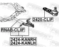 FEBEST Rameno zaven kol FBS 2424-KANRH, 2424-KANRH