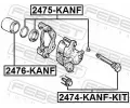 FEBEST Sada na opravu brzdovho tmenu FBS 2475-KANF, 2475-KANF