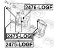 FEBEST Pst brzdovho tmenu FBS 2476-LOGF, 2476-LOGF