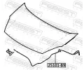 FEBEST Lanko pro otevrn kapoty motoru FBS 25101-B9, 25101-B9