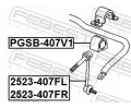 FEBEST Ty / vzpra stabiliztoru FBS 2523-407FL, 2523-407FL