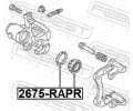 FEBEST Sada na opravu brzdovho tmenu FBS 2675-RAPR, 2675-RAPR