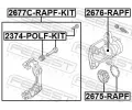 FEBEST Pst brzdovho tmenu FBS 2676-RAPF, 2676-RAPF