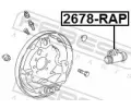 FEBEST Brzdový váleček FBS 2678-RAP, 2678-RAP
