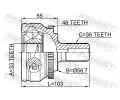 FEBEST Kloub hnacho hdele, sada FBS 2710-S60A48, 2710-S60A48