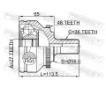 FEBEST Kloub hnacho hdele, sada FBS 2710-V70A48, 2710-V70A48