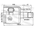 FEBEST Kloub hnacho hdele, sada FBS 2711-S40IILH, 2711-S40IILH