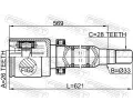 FEBEST Kloub hnacho hdele, sada FBS 2711-S60IIRH, 2711-S60IIRH