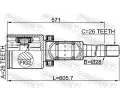 FEBEST Kloub hnacho hdele, sada FBS 2711-S80AWDTRH, 2711-S80AWDTRH