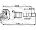 FEBEST Kloub hnacho hdele, sada FBS 2711-XC60RH, 2711-XC60RH