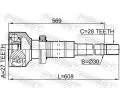 FEBEST Kloub hnacho hdele, sada FBS 2711-XC90RH, 2711-XC90RH