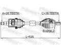 FEBEST Hnac hdel FBS 2714-S40LH, 2714-S40LH