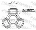 FEBEST Tripod hnacho hdele FBS 2716-S80T, 2716-S80T