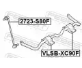 FEBEST Ty / vzpra stabiliztoru FBS 2723-S80F, 2723-S80F