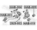 FEBEST roub pro opravu odklonu kola FBS 2929-003, 2929-003