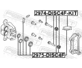 FEBEST Sada na opravu brzdovho tmenu FBS 2975-DISC4F, 2975-DISC4F