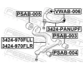 FEBEST Rameno zaven kol FBS 3424-PANUPF, 3424-PANUPF