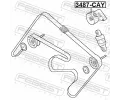 FEBEST Nap�nac� kladka dr�kov�ho kl�nov�ho �emenu FBS 3487-CAY, 3487-CAY