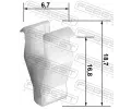 FEBEST Pidrovac pruina, obloen sloupk vozidla FBS 88570-031, 88570-031