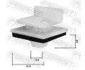 FEBEST Klip ozdobn / ochrann lity FBS 88570-125, 88570-125