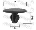 FEBEST Klip ozdobn / ochrann lity FBS 88570-217, 88570-217