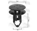 FEBEST Klip ozdobn / ochrann lity FBS 88570-221, 88570-221