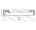 FEBEST Tsnic krouek vakovho hdele FBS 95BBY-21390808X, 95BBY-21390808X