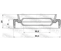 FEBEST Tsnic krouek nboje kola FBS 95EAY-54640924X, 95EAY-54640924X