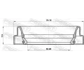 FEBEST Těsnicí kroužek kloubového hřídele FBS 95FDY-57700808C, 95FDY-57700808C