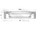 FEBEST T�snic� krou�ek kloubov�ho h��dele FBS 95GAY-30500909L, 95GAY-30500909L