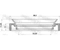 FEBEST Tsnic krouek kloubovho hdele FBS 95HAS-35580811R, 95HAS-35580811R