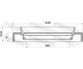 FEBEST Tsnic krouek kloubovho hdele FBS 95HBY-32521115X, 95HBY-32521115X