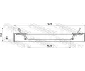 FEBEST Tsnic krouek nboje kola FBS 95HDS-52720811X, 95HDS-52720811X