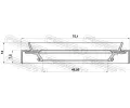 FEBEST Tsnic krouek nboje kola FBS 95HDS-52750712X, 95HDS-52750712X