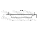FEBEST Tsnic krouek nboje kola FBS 95HDS-54820811X, 95HDS-54820811X