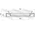 FEBEST Tsnic krouek hdele diferencilu FBS 95HFW-45740818L, 95HFW-45740818L