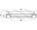 FEBEST Tsnc krouek hdele FBS 95MES-52701214R, 95MES-52701214R