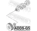 FEBEST Řemenice klikového hřídele FBS ADDS-Q5, ADDS-Q5