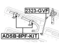 FEBEST Sada na opravu uloen stabiliztoru FBS ADSB-8PF-KIT, ADSB-8PF-KIT