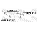FEBEST Sada na opravu uloen stabiliztoru FBS ADSB-D3F-KIT, ADSB-D3F-KIT