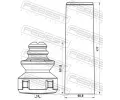 FEBEST Ochrann sada tlumie provn proti prachu FBS ADSHB-A3IIR-KIT, ADSHB-A3IIR-KIT