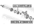 FEBEST Loisko hnacho hdele FBS AS-335515-2RS, AS-335515-2RS