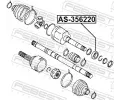 FEBEST Loisko hnacho hdele FBS AS-356220, AS-356220