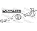FEBEST Loisko stednho loiska kloubovho hdele FBS AS-6206-2RS, AS-6206-2RS