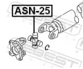 FEBEST Kloub podélného hřídele FBS ASN-25, ASN-25