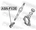 FEBEST Hřídel řízení FBS ASN-FX35, ASN-FX35