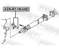 FEBEST Kloub podlnho hdele FBS ASN-R51R4WD, ASN-R51R4WD