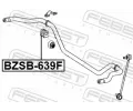 FEBEST Držák příčného stabilizátoru FBS BZSB-639F, BZSB-639F